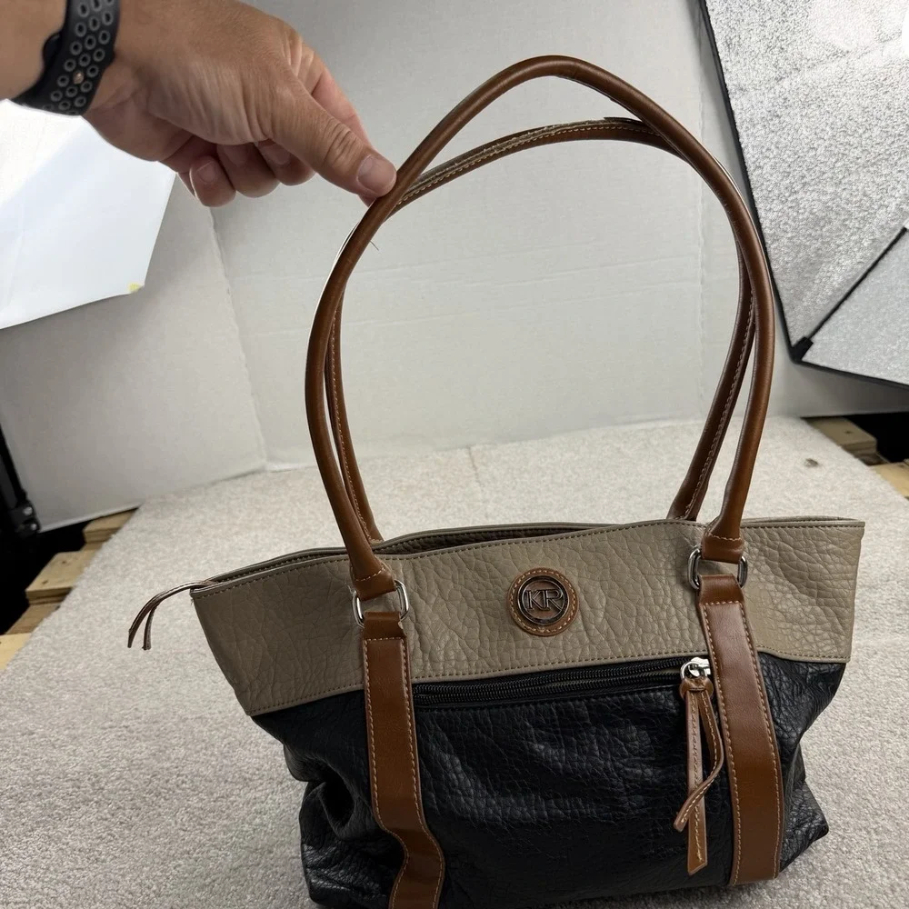 Sakroots ‎ Purse Black Tan Camel Block Coloring Shoulder Bag